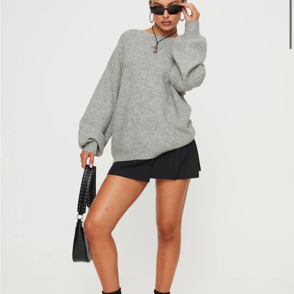 Princess Polly Grey Sweater (Princess Polly Ryanna sweater)